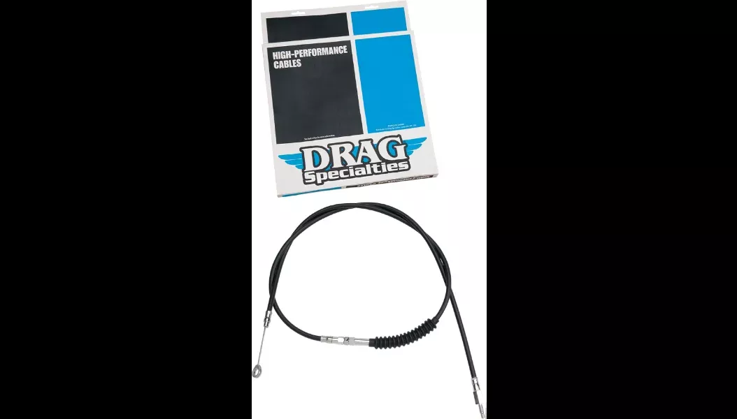 Drag Specialties High-Efficiency Black Vinyl Clutch Cable +4 99-06 Big Twin