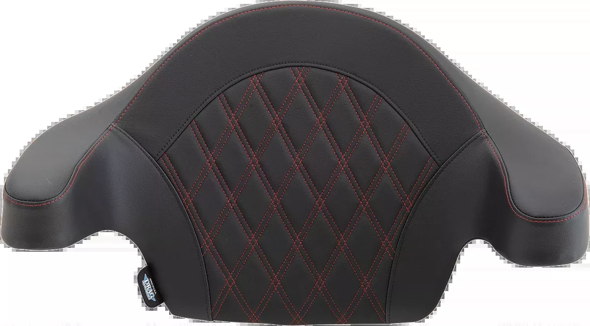 Drag Specialties King Tour Pak Red Backrest Pad for 2014-2025 Harley Touring