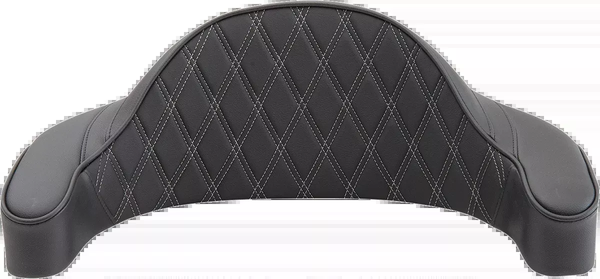 Drag Specialties King Tour Pak Silver Backrest Pad for 1980-2013 Harley Touring