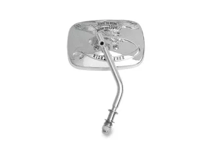 Drag Specialties Live to Ride Custom Mirrors -Chrome