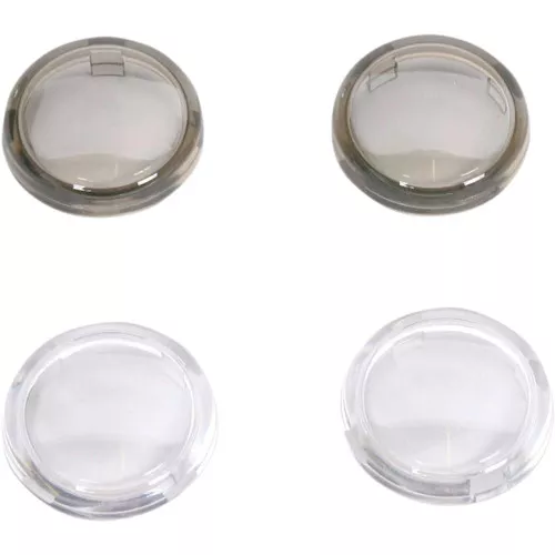 Drag Specialties Mini Deuce Clear & Smoke Marker Light Lens Kit (2020-0118)