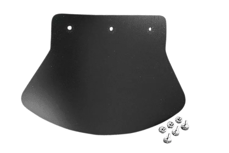 Drag Specialties Plain Rubber Mud Flap -Medium (Each)