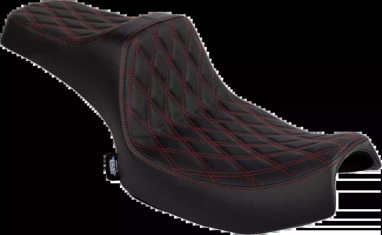 Drag Specialties Predator III Red Diamond Seat 20-25 Indian Chieftain Challenger