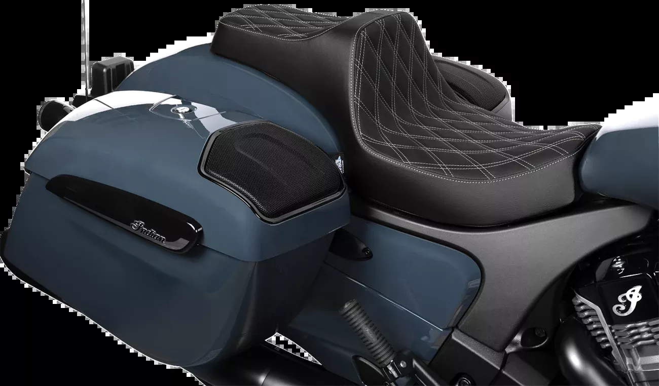 Drag Specialties Predator III Silver Diamond Seat fits 2020-25 Indian Challenger