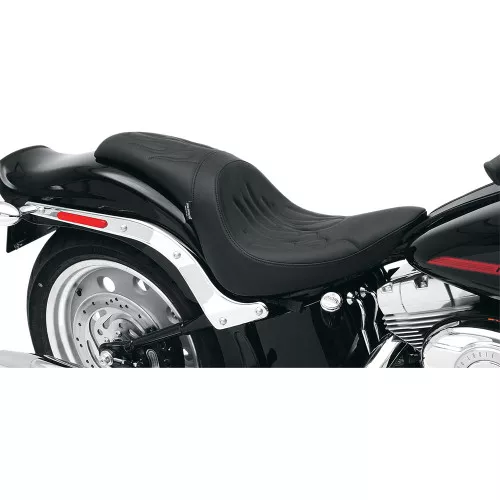 Drag Specialties Predator Seat for 2006-2017 Harley Softail FXST/FLSTSB/FLSTF -Flame Stitch