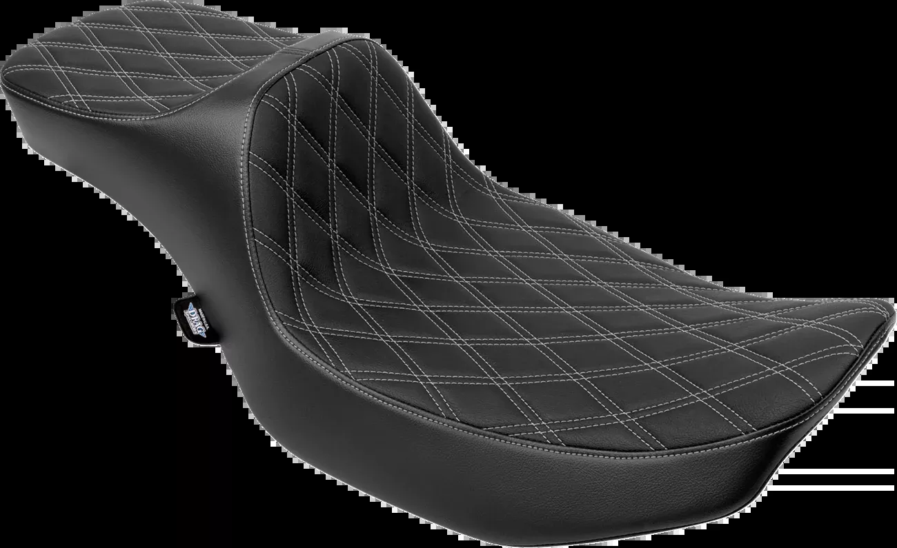 Drag Specialties Predator Silver Diamond Extended Seat 2023-2026 Harley Touring