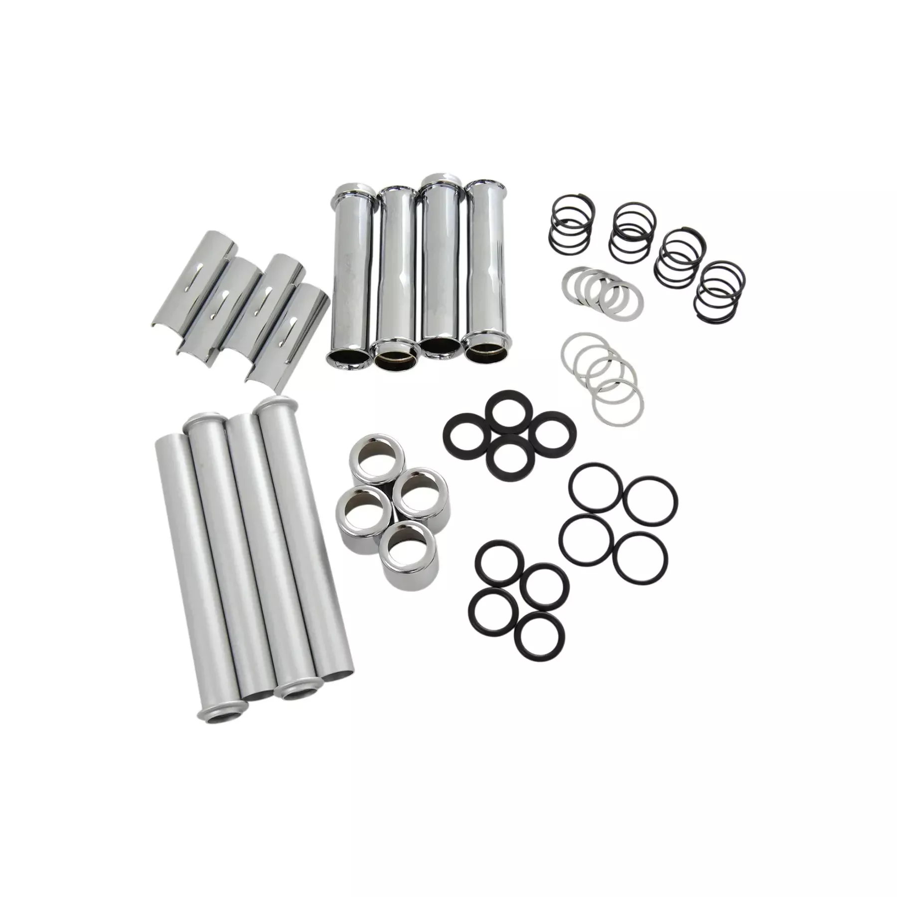 Drag Specialties Pushrod Tube Kit, Chrome, Fits 04-19 XL