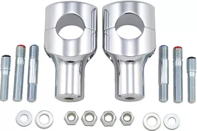Drag Specialties Risers - Big Buffalo - 3" - Chrome-0602-0467
