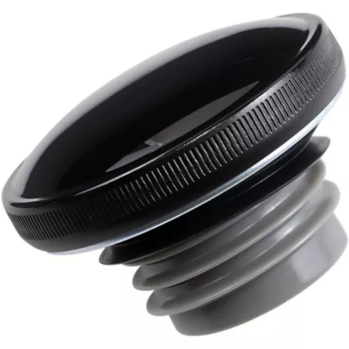 Drag Specialties Screw-In Gas Cap for 1996-2025 Harley* - Gloss Black