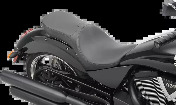 Drag Specialties Seats Low Profile Seat - Driver's Backrest Compatible - Smooth - Victory
