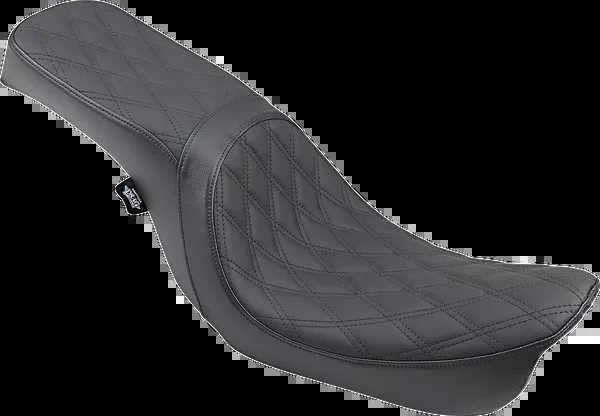 Drag Specialties Seats Predator 2-Up Seat – Double Diamond – Black – FX/FL ’06-’17