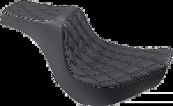 Drag Specialties Seats Predator III Seat – Double Diamond – Black Stitching – FXBR/S ’18-’20