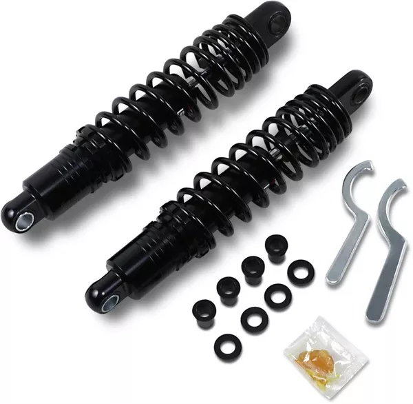 Drag Specialties Shocks Premium Ride-Height Adjustable Shocks - 12.5" - Standard - Black