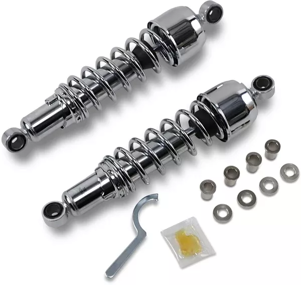 Drag Specialties Shocks Replacement Shock Absorbers – 13″ – Chrome