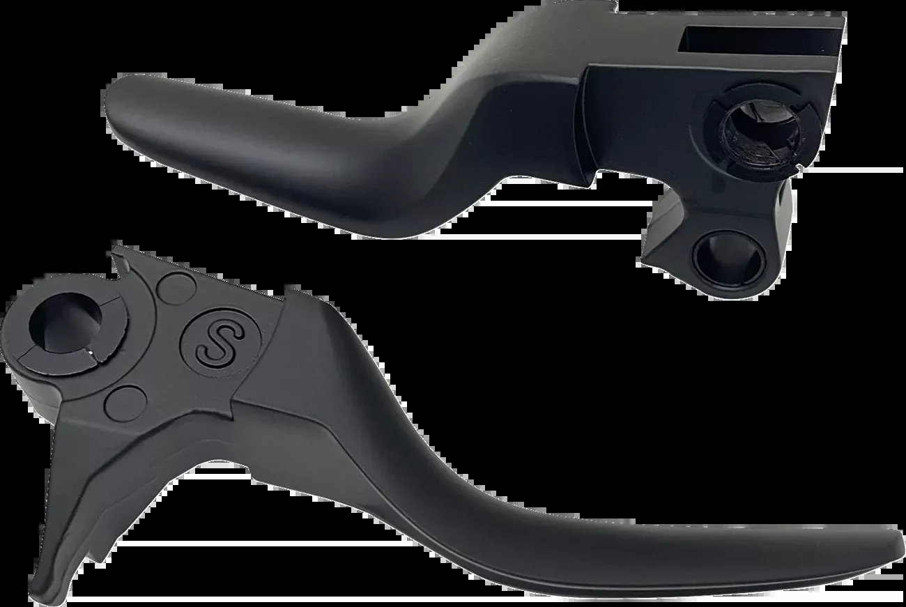 Drag Specialties Short Black Lever Set for 1996-2017 Harley Touring Softail Dyna