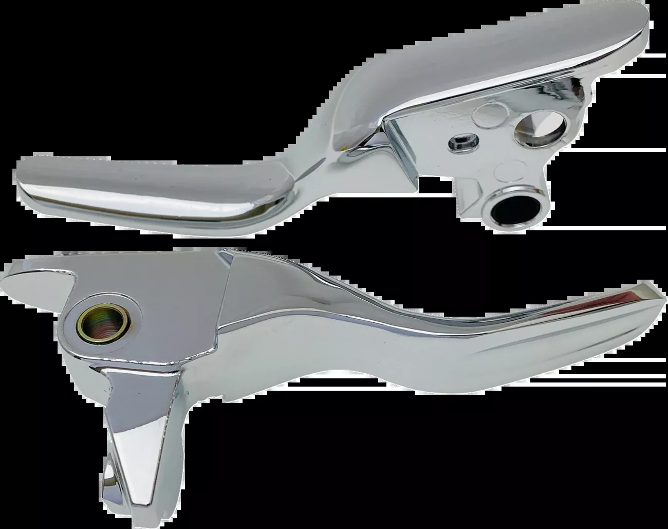 Drag Specialties Short Chrome Lever Set fits 2008-2013 Harley Touring FLHT FLHR