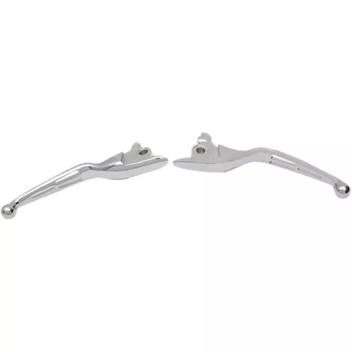 Drag Specialties Slotted Wide Blade Lever Set for 2017-2018 Harley Touring - Chrome