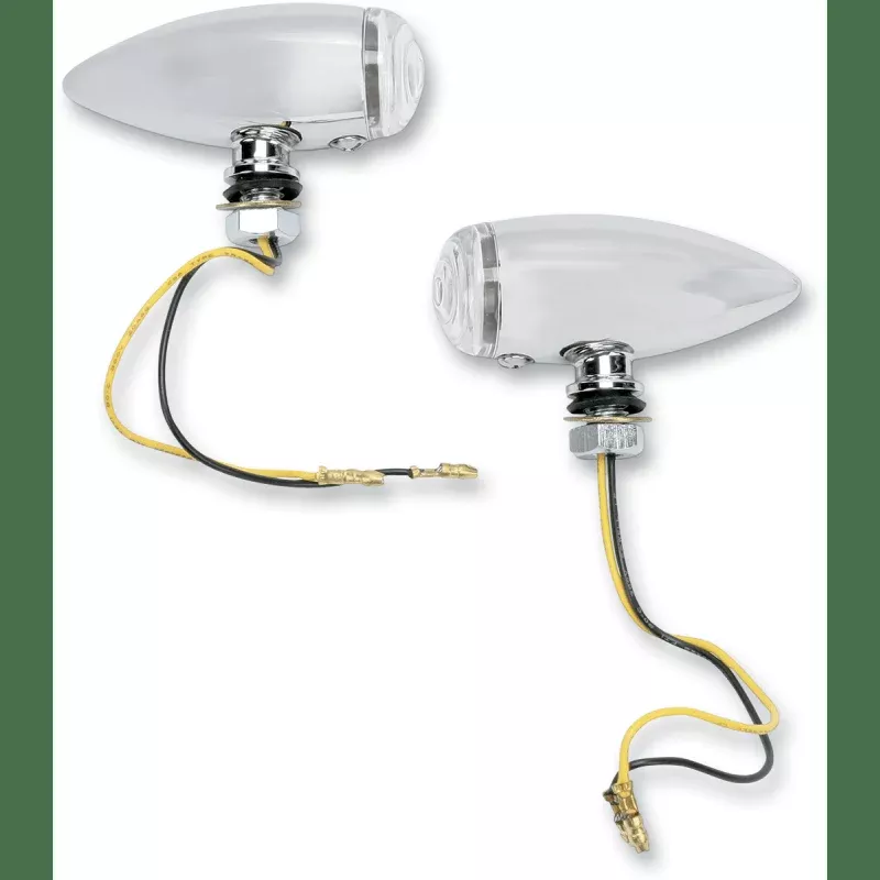 Drag Specialties Smooth LED M/Lights Clear/AMB (PR)
