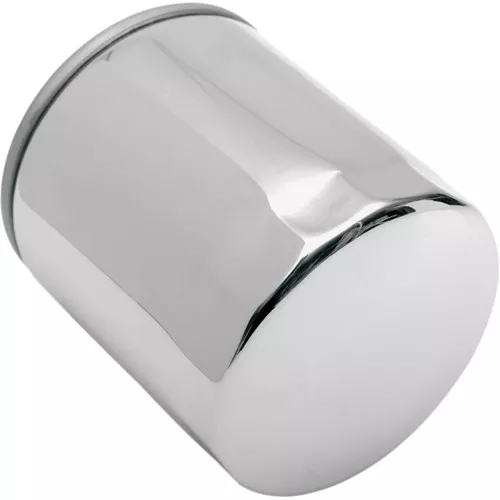 Drag Specialties Spin-On Oil Filter for Harley Twin Cam and M8 - Chrome