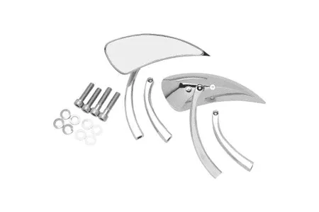 Drag Specialties Teardrop Mirrors Radius Stems