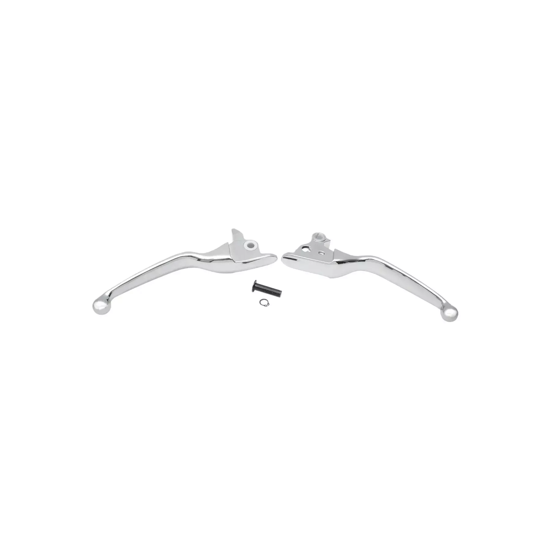 Drag Specialties Wide Blade Lever Set, Chrome, Fits 14-19 XL