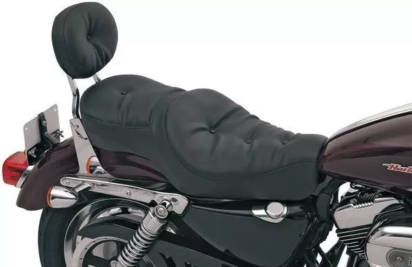 Drag Specialties Wide Low-Profile Seats for '04-Up XL (ALL) -Pillow (Vinyl)