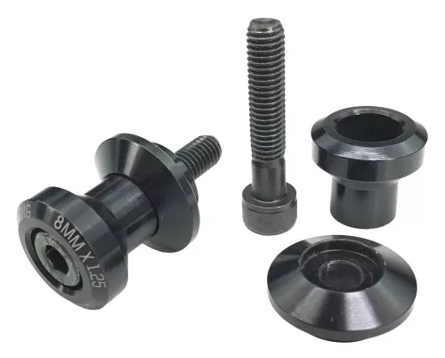 Driven D-Axis Swingarm Spools Black 8mm (DXS-8 BK)