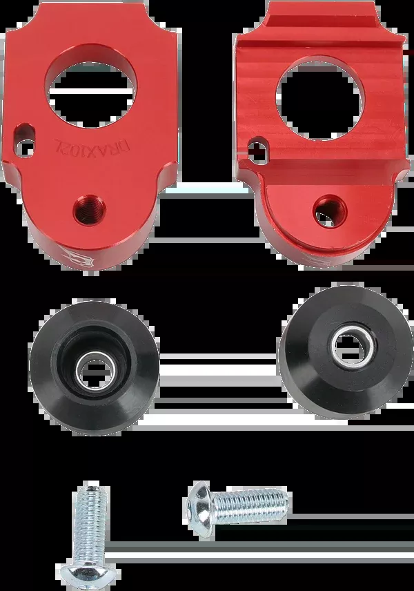 Driven Racing Axle Block Sliders – Suzuki – Red
