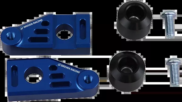 Driven Racing Axle Block Sliders – Yamaha FZ-9 – Blue