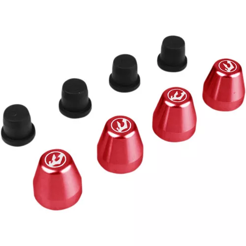Driven Red Aluminum Brake Bleeder Covers (DBNC-RD)