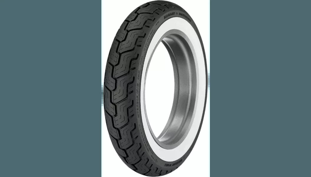 Dunlop Harley Davidson D402 Tires REAR-MU85B16WWW77H Whitewall-Each