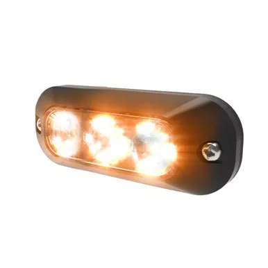 Ecco ED3703A LED Amber Warning Light Surface Mount 12V 24V Waterproof