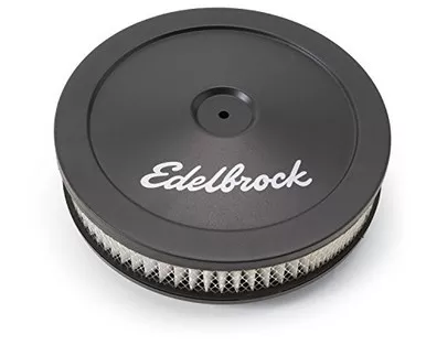 Edelbrock 1203 Pro-Flo Black Finish 2" Round Air Filter Element 10" Diameter