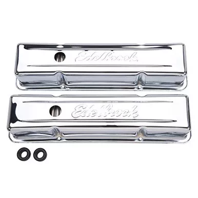 Edelbrock 4649 Signature Series Chrome Valve Cover