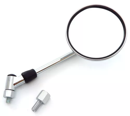 Emgo Universal Euro Round Chrome Mirror (20-30650)
