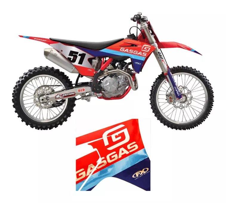 Factory Effex Candy Chrome Trim Kit Gas Gas 125cc-450cc 2024-2027