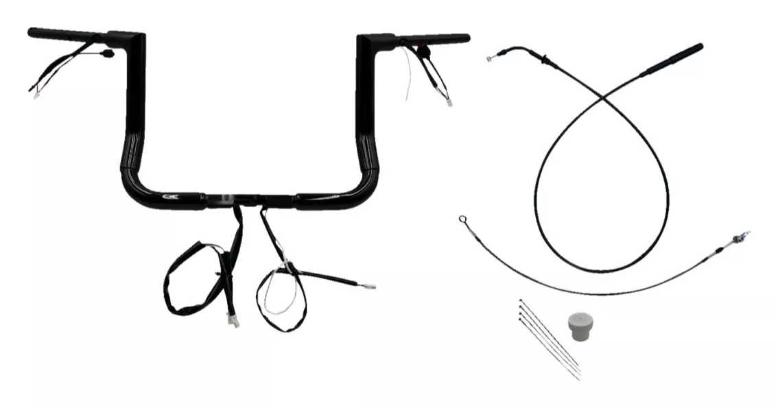 Fat Baggers Inc. 1 1/2″ Wired Flat Top Handlebar Kit For Harley FLHX 2023-2026