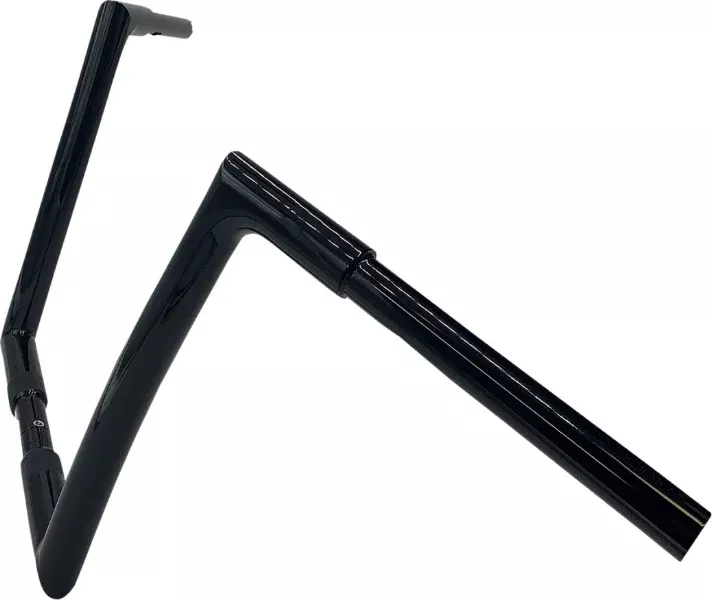 Fat Baggers Inc Black 1-1/4" EZ Install 12" Flat Top Handlebar Harley Softail Dyna 07-17