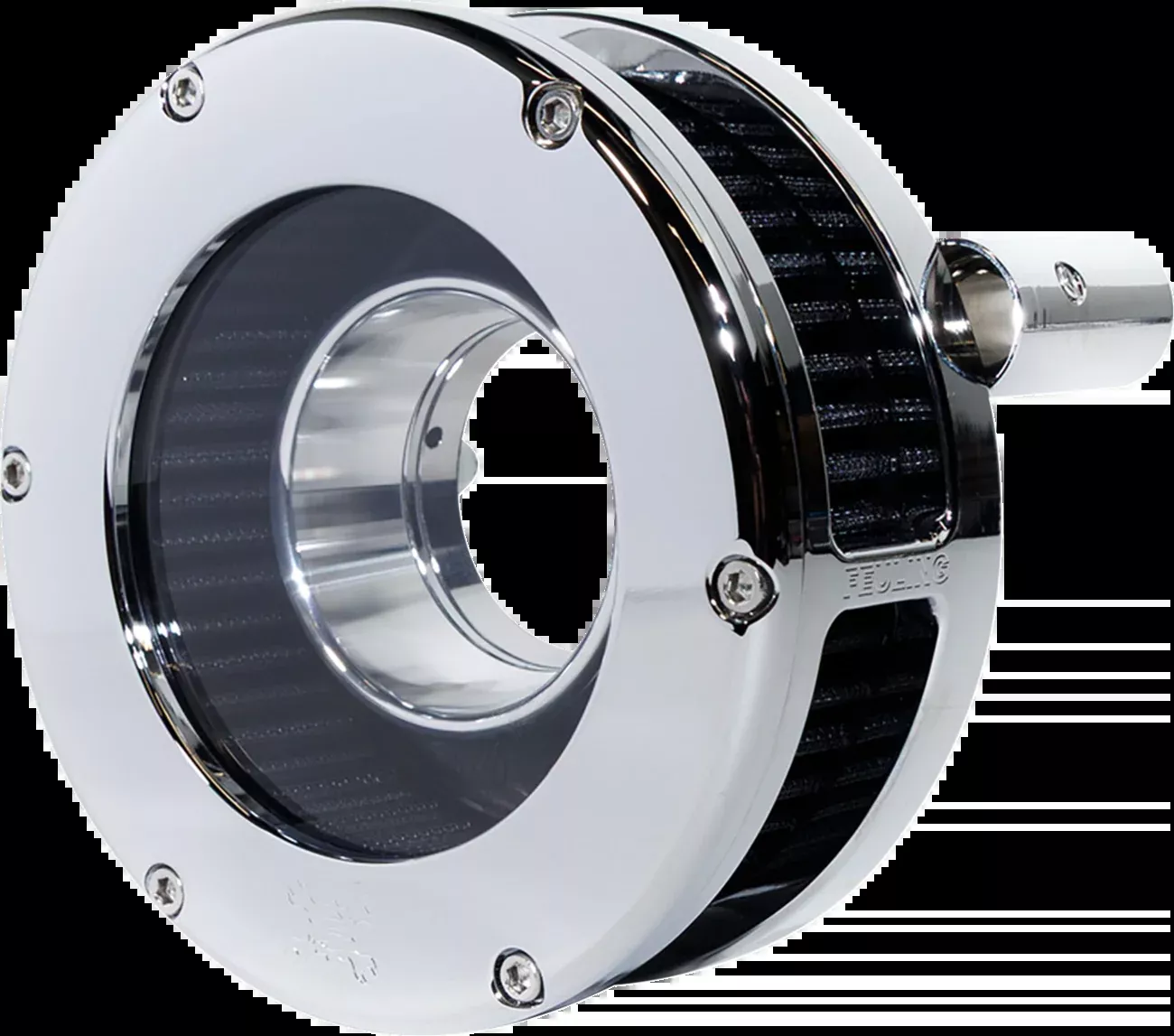 Feuling BA Slim Clear Chrome Air Filter Kit for 1999-2017 Harley Touring Softail