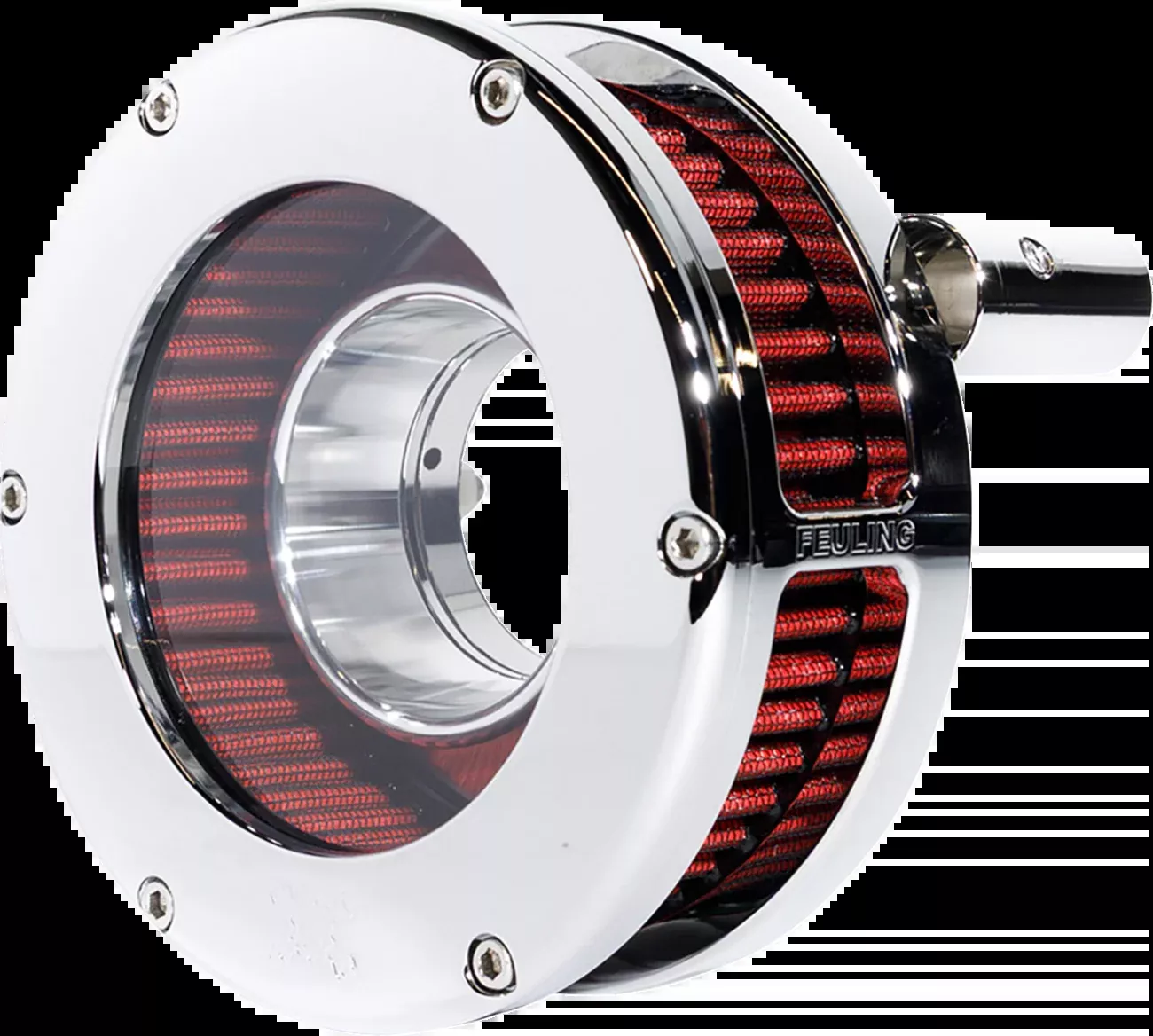 Feuling BA Slim Clear Chrome Air Filter Kit fits 1999-2017 Harley Touring Dyna
