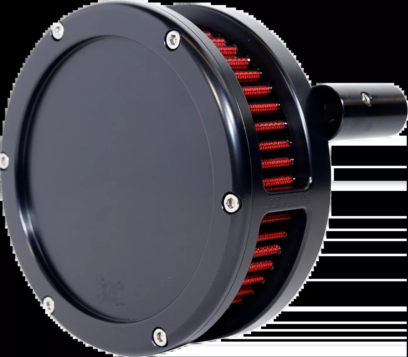 Feuling BA Slim Solid Black Air Filter Kit fits 2008-17 Harley Touring Softail