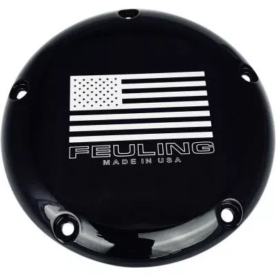 Feuling Derby Cover, Black American Flag, Fits 16-19 Dresser