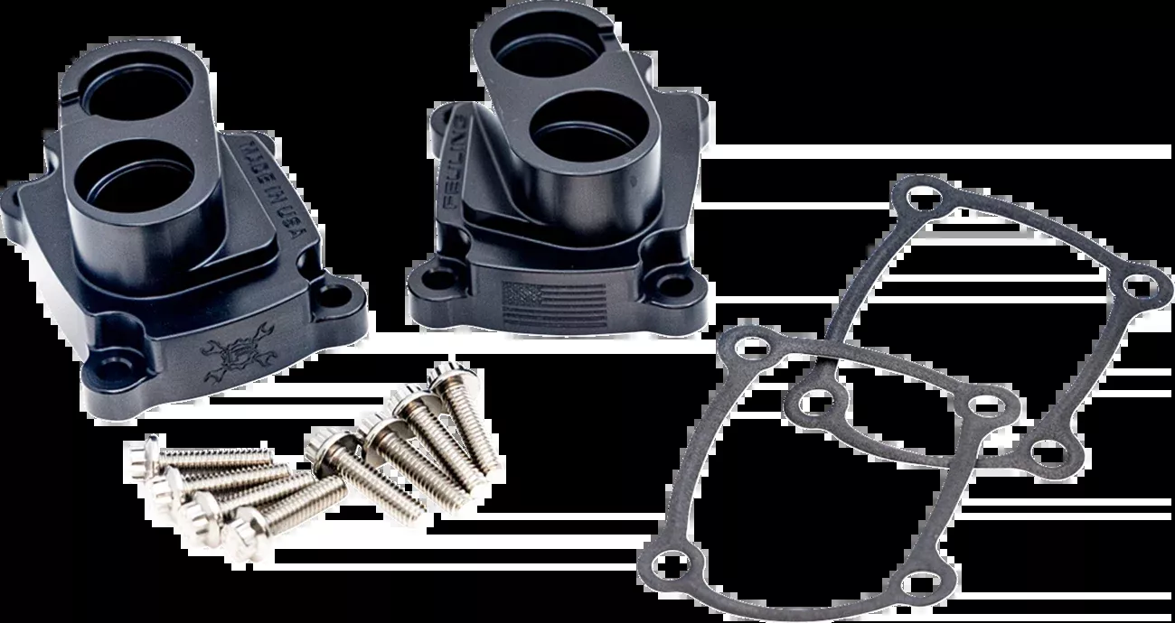 Feuling Parts Black Lifter Block Covers for 2017- 2025 Harley Davidson FXBR FLHT