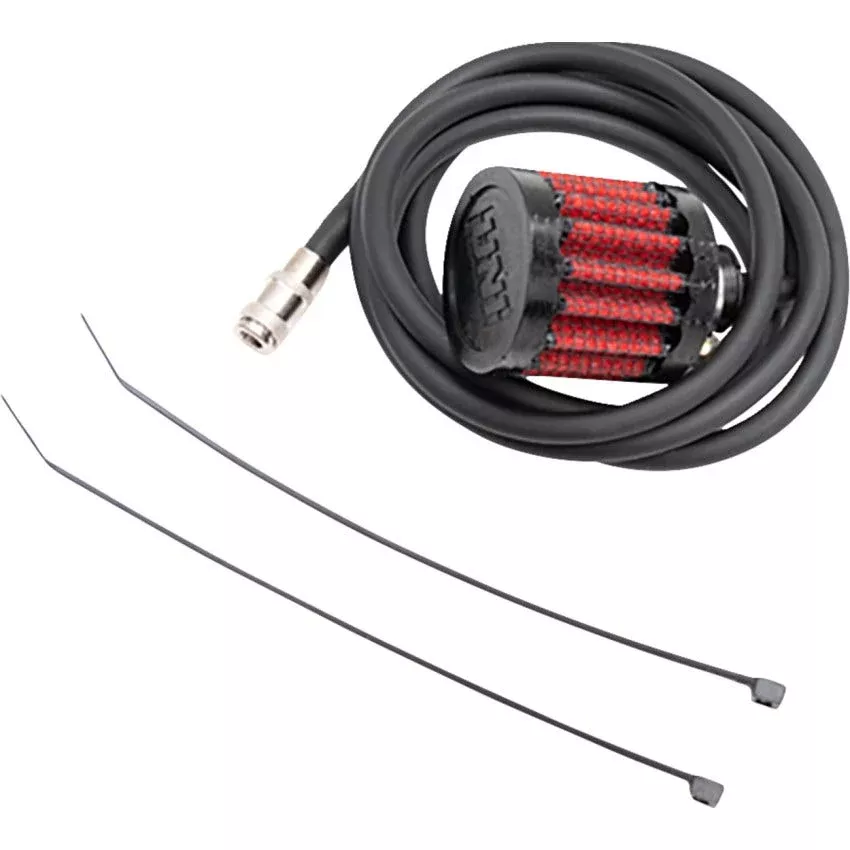 Feuling Repl Breather Line/Filter Element/Female Breather line & Ties Harley