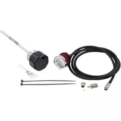 Feuling Vented Dipstick, Black, Fits 17 and Newer FLH