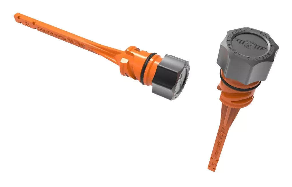 Figurati Designs Performance Aluminum Curved Magnetic Oil Dipstick For Harley Softail 2018-2026