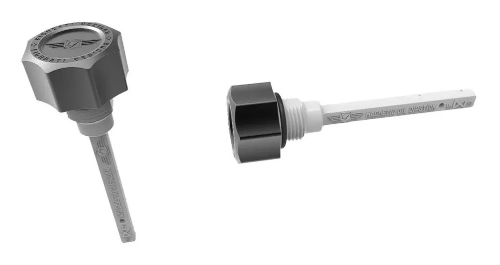Figurati Designs Performance Curved Magnetic Transmission Oil Dipstick For Harley Touring 2017-2026