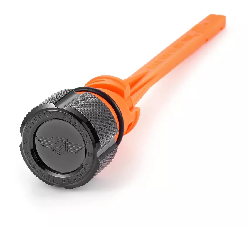 Figurati Designs Stainless Steel Knurled Magnetic Oil Dipstick For Harley Softail 2018-2026