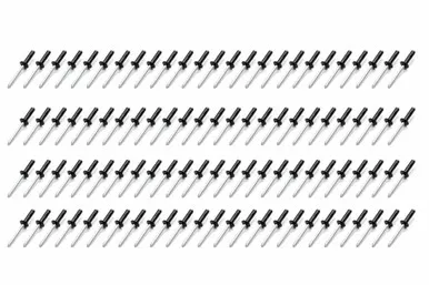 Fivestar Sm Hd Rivet Black Multi -grip 100pk 814B-100S
