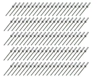 Fivestar Small Head Rivet Silver 100pc 1/8in 815-100S